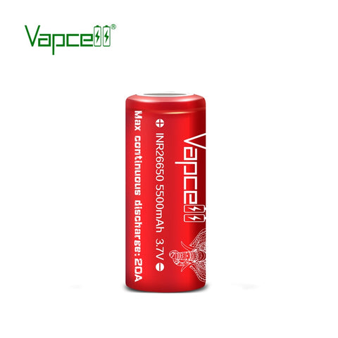 VapCell  26650 5500mah 20A Li lon Battery